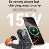 iPhone, Apple Watch, AirPods Fekete Yesido - Wireless Charging Station 3in1 (DS27), Mágneses, Összecsukható, Tartó, 15W - 0. kép iPhone, Apple Watch, AirPods Fekete Yesido - Wireless Charging Station 3in1 (DS27), Mágneses, Összecsukható, Tartó, 15W - 0. kép