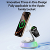iPhone, Apple Watch, AirPods Fehér Yesido Wireless Charging Station 3in1 (DS31) - Mágneses Tartó, RGB világítás, 15W - 1. kép iPhone, Apple Watch, AirPods Fehér Yesido Wireless Charging Station 3in1 (DS31) - Mágneses Tartó, RGB világítás, 15W - 1. kép
