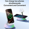 iPhone, Apple Watch, AirPods Fehér Yesido Wireless Charging Station 3in1 (DS31) - Mágneses Tartó, RGB világítás, 15W - 2. kép iPhone, Apple Watch, AirPods Fehér Yesido Wireless Charging Station 3in1 (DS31) - Mágneses Tartó, RGB világítás, 15W - 2. kép