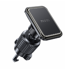 Autós telefontartó Yesido (C245) - Mágneses, légrostélyra szerelhető, továbbfejlesztett rögzítő, szabad forgatási szög - Fekete