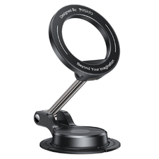 Yesido Mágneses Autós Tartó (C218) Műszerfalra, Két tengelyes kialakítás, MagSafe kompatibilis - Fekete