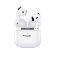 Yesido - Vezeték nélküli fülhallgató (TWS32) - ANC-vel, Mikrofonnal, Bluetooth 5.4, Fél-in-ear kialakítás, 300mAh - Fehér