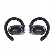 Yesido - Wireless Earbuds (YSP13) - Vezeték nélküli fülhallgató Bluetooth V5.3-mal, nyitott fül kialakítással, légvezetéses hangzással, 600mAh, LED - Fekete