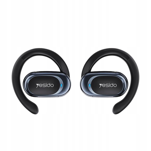 Yesido - Wireless Earbuds (YSP13) - Vezeték nélküli fülhallgató Bluetooth V5.3-mal, nyitott fül kialakítással, légvezetéses hangzással, 600mAh, LED - Fekete