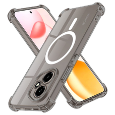 Oppo Reno14 F Smoke Black Techsuit Shockproof Clear Silicone MagSafe tok