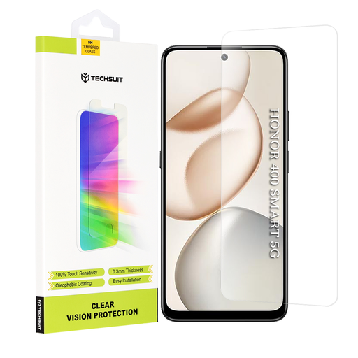 Honor 400 Smart / X7d 4G Átlátszó Techsuit - Clear Vision Glass üvegfólia Honor 400 Smart / X7d 4G Átlátszó Techsuit - Clear Vision Glass üvegfólia