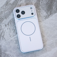 iPhone 17 Pro ezüst tok üveg kamera lencse védővel Magsafe AG Glass