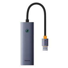Baseus UltraJoy 4 az 1-ben Hub USB-A+4xUSB 3.0 (szürke)