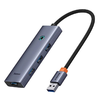 Baseus UltraJoy 4 az 1-ben Hub USB-A+4xUSB 3.0 (szürke) - 2. kép Baseus UltraJoy 4 az 1-ben Hub USB-A+4xUSB 3.0 (szürke) - 2. kép