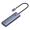 Baseus UltraJoy 6 az 1-ben USB-C Hub, HDMI 4K@30Hz, 3xUSB 3.0, PD, RJ45 (szürke) - 1. kép Baseus UltraJoy 6 az 1-ben USB-C Hub, HDMI 4K@30Hz, 3xUSB 3.0, PD, RJ45 (szürke) - 1. kép