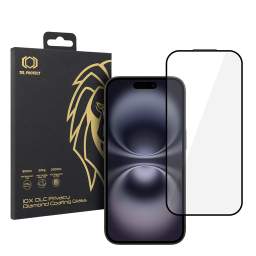 Tempered glass Tel Protect 10X HD DLC Diamond Coating iPhone 16 üvegfólia