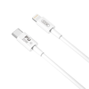 USB-C - Lightning kábel XO NB-Q189A fehér 1,0m 20W thumbnail
