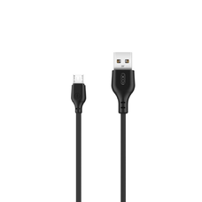 XO NB103 kábel USB - microUSB 2,0 m 2,1A fekete