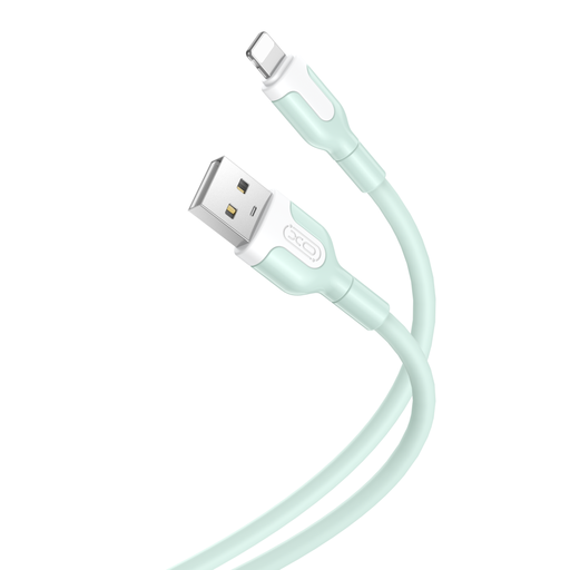 iPhone zöld Lightning USB kábel XO NB212 1,0 m 2,1A