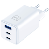 3MK Hyper GaN Töltő 65W 1xUSB-A 2xUSB-C PD QC4+ fehér - 0. kép
