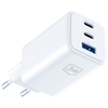 3MK Hyper GaN Töltő 65W 1xUSB-A 2xUSB-C PD QC4+ fehér - 3. kép