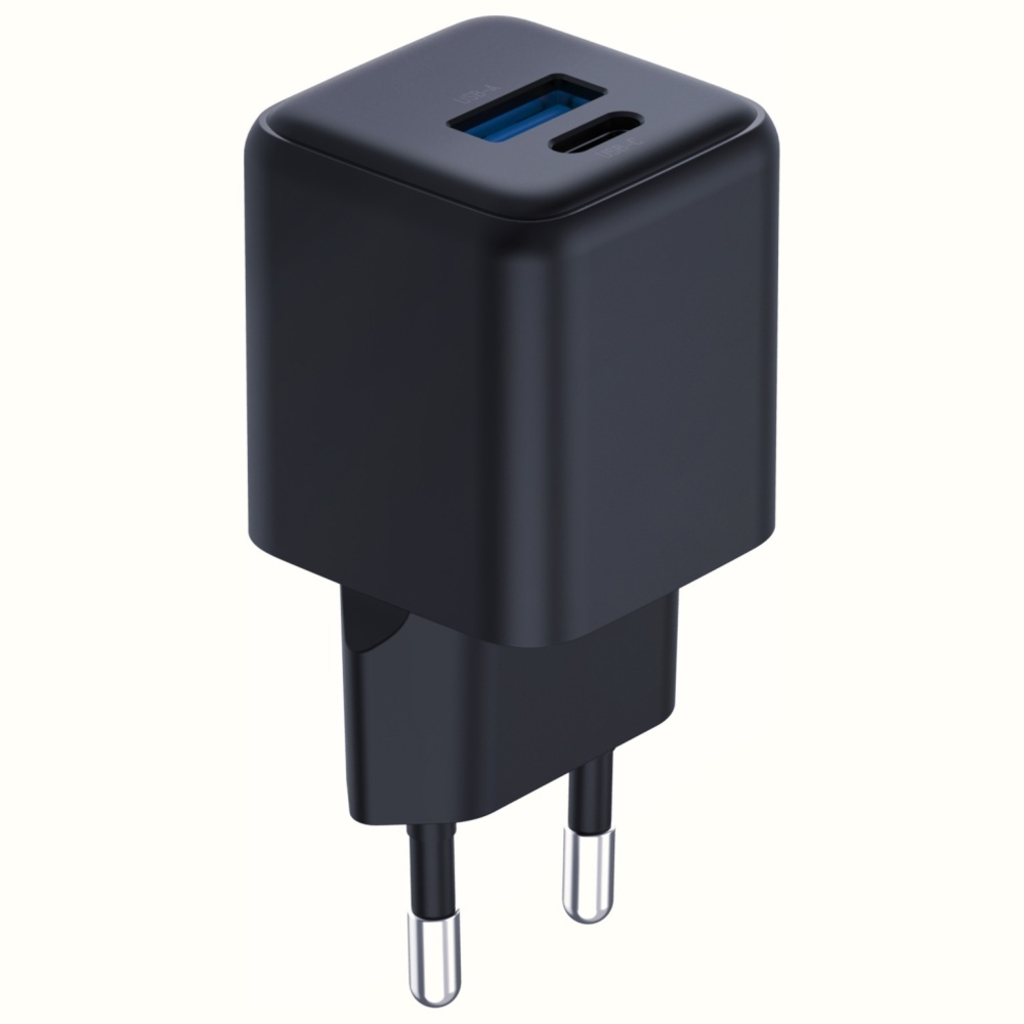 3MK Hyper GaN Töltő 20W fali töltő 1xUSB-A 1xUSB-C PD QC4+ fekete - 7