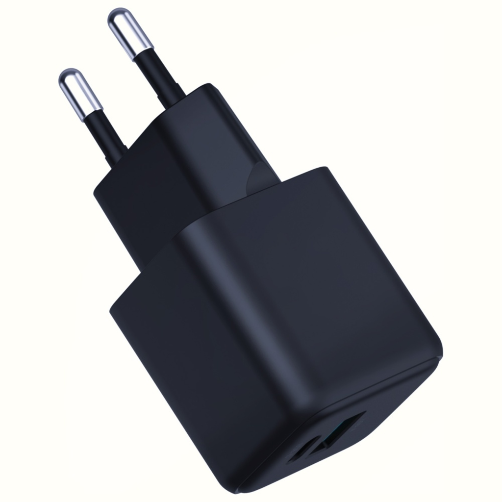 3MK Hyper GaN Töltő 20W fali töltő 1xUSB-A 1xUSB-C PD QC4+ fekete - 8