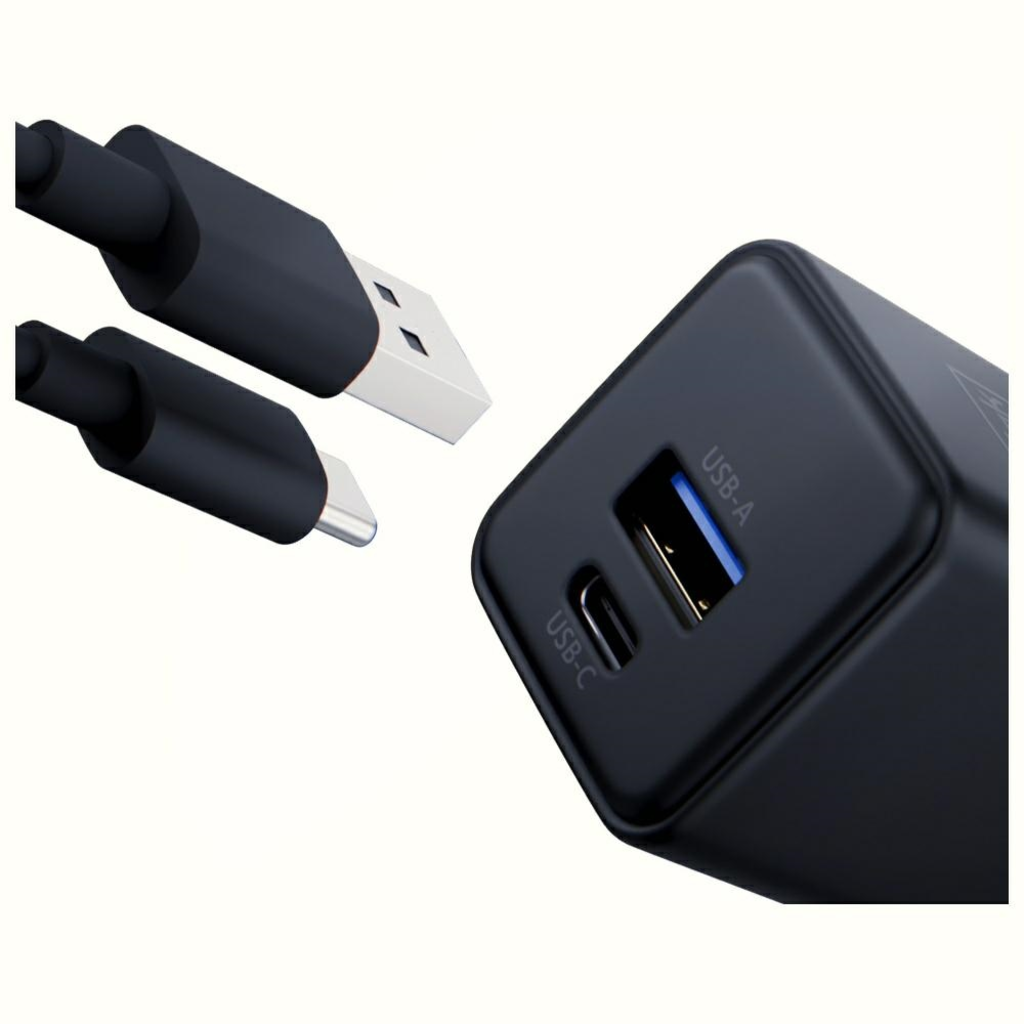 3MK Hyper GaN Töltő 20W fali töltő 1xUSB-A 1xUSB-C PD QC4+ fekete - 9