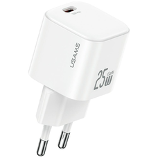 Hálózati töltő USAMS JC Series CC289 25W GaN Mini Gyors Töltő USB-C fehér