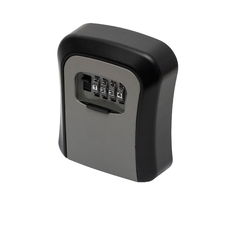 HOME SAFEKEY Számzáras kulcsszéf, masszív alumínium öntvény, négyjegyű számkód, 10.000 elvi kódvariáció, falra rögzítendő, kültérre is