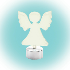 LED-es asztali dísz, angyal