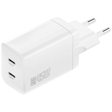Wall charger 4smarts PDPlug Dual   45W GaN 2xUSB-C white