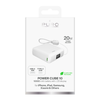 Puro 10000mAh 20W USB-C USB-A Power Bank with Display and Built-in USB-C Cable - White - 0. kép Puro 10000mAh 20W USB-C USB-A Power Bank with Display and Built-in USB-C Cable - White - 0. kép