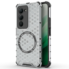 Xiaomi Redmi 15 4G / Redmi 15 5G White Techsuit - HoneyComb Shield MagSafe tok