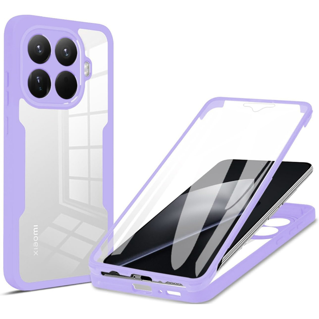 Xiaomi 15T Pro Techsuit - ColorVerse 360 Series + Screen Protector - Purple tok - 1