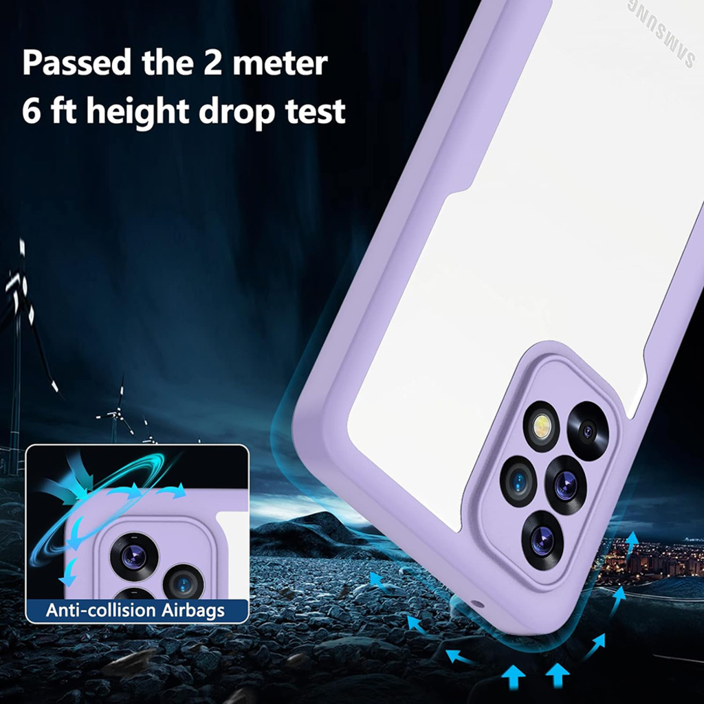 Xiaomi 15T Pro Techsuit - ColorVerse 360 Series + Screen Protector - Purple tok - 4