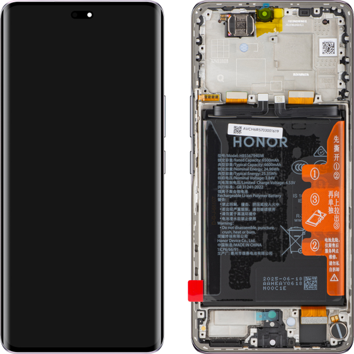 LCD kijelző modul Honor Magic7 Lite készülékhez, akkumulátorral, Titán Lila