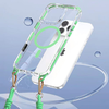 Tel Protect Strap Átlátszó tok iPhone 17 zöld tok - 2. kép