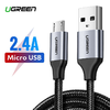 Micro USB kábel USB-Micro USB, QC 3.0, 2.4A, 1m (fekete) - 0. kép