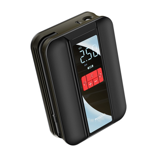 Inflator Pump (VC04) - 4000mAh, 3-150PSI, LED Kijelző - Fekete Yesido