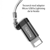 Yesido - OTG Adapter (GS05) - Lightning Micro USB-re, Plug & Play, 480Mbps - Fekete - 2. kép