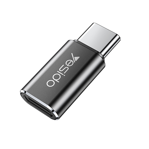 Yesido - OTG Adapter (GS22) Alumínium Ötvözet, Type-C to Lightning, 480Mbps - Szürke
