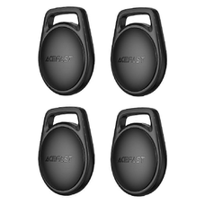 (4 darabos) Acefast Smart Tracker (S2) - Kompatibilis az Apple Find My-jal (csak iOS), pánttal, Bluetooth, 230mAh - Fekete
