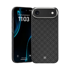 Benks Mágneses Páncél Légpáncél Rácsos Kevlar Tok Fémkeret 600D (B068) az Iphone 17 Air fekete tok