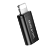 Borofone Adapter BV26A - Type C to Lightning - fekete - 1. kép