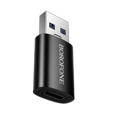 Borofone Adapter BV26B - USB to Type C - fekete