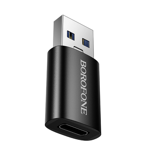 Borofone Adapter BV26B - USB to Type C - fekete