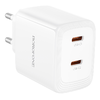 Borofone fali töltő BN31 Cargador GaN - 2xType C - QC 3.0 PD 45W fehér - 2. kép