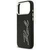 iPhone 17 Pro Max Karl Lagerfeld FW Grained Signature Logo fekete tok - 4. kép
