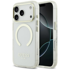 iPhone 17 Pro Guess Metal Outline MagSafe tok arany