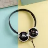GJBY GJ-06 Extra Bass vezetékes 3.5mm audio jack fejhallgató pink - 2. kép