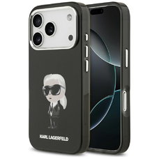 iPhone 17 Pro Karl Lagerfeld IML Aquarelle Karl & Logo MagSafe fekete tok