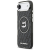iPhone 17 Air Karl Lagerfeld IML Choupette Head Logo MagSafe tok Fekete - 0. kép