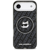 iPhone 17 Air Karl Lagerfeld IML Choupette Head Logo MagSafe tok Fekete - 1. kép