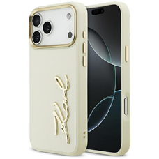 iPhone 17 Pro Max Karl Lagerfeld Karl Script Logo bézs tok